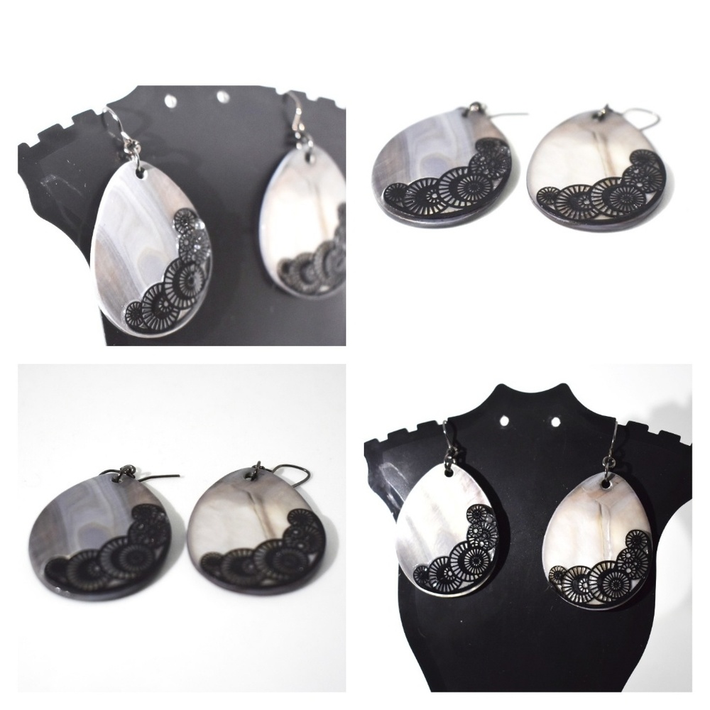 Abalone shell earrings